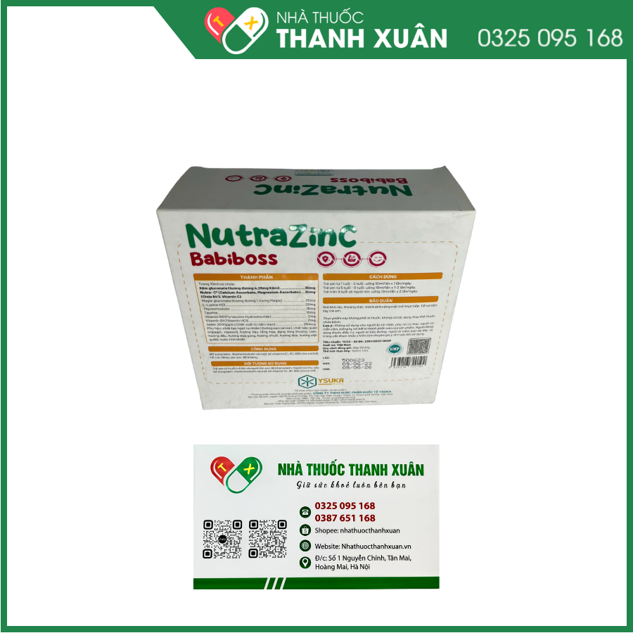 NutraZinC Babiboss bổ sung kẽm và vitamin